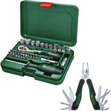 Bosch El Aleti Seti 34 Parça + Çok Amaçlı Alet Pense - Çakı (16 Özellik)