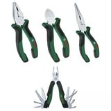 Bosch El Aleti Seti (Yan Keski 160-PENSE 180-KARGABURUN 180) 3 Parça + Çok Amaçlı Alet Pense Çakı (16 Özellik)