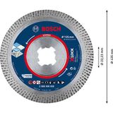 Bosch Expert Hard Ceramic 125x22.23x1.4x10 mm X-Lock Elmas Kesme Diski