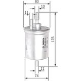 Bosch F026402061 Mazot Filtresi Megane Iı 05- 1.5 Dcı 2.0 Dcı Metal Uyumlu