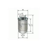 Bosch F026402067 Mazot Fıltresı Fluence Megane Iıı S.tourer Scenıc Iıı 1.5 K9k Suzukı Grand Vıtara 1.9 Ddıs