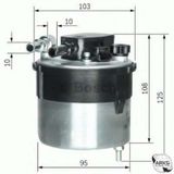 Bosch F026402204 Sensörsüz Fiesta IV Focus Cmax Focus II Mazda 2 Yakıt Filtresi