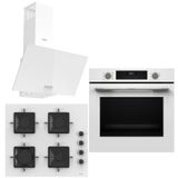 Bosch & Ferre HUA717BV0T - SS206 - D087 White City 3'lü Ankastre Set