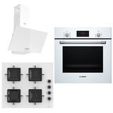 Bosch & Ferre Whiteline HBF512BW1T - SS206 - D087 Beyaz 3'lü Ankastre Set