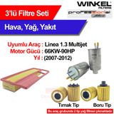 Bosch Fiat Linea 1.3 Multijet 199 A3.000 Filtre Seti