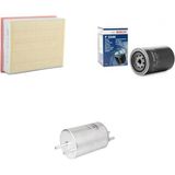 Bosch Filtre Bakım Seti Audi A4 1.8 T Benzinli 2005-2008 Hava + Yağ F. + Yakıt Filtre Mahle