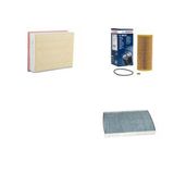 Bosch Filtre Bakım Seti Audi A4 2.0 Tdı Bpw Brc Motor 2005-2008 Hava + Yağ F. + Polen Filtre Sardes