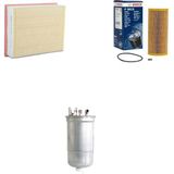 Bosch Filtre Bakım Seti Audi A4 2.0 Tdı Bpw Brc Motor 2005-2008 Hava + Yağ F. + Yakıt Filtre Bosch