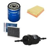 Bosch Filtre Bakım Seti Ford Fiesta V 1.4 16V Benzinli 2000-2008 Hava + Yağ F.+ Yakıt Filtre + Polen Bosch