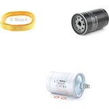 Bosch Filtre Bakım Seti Mercedes 190 E W201 1.8 Benzin 1985-1995 109 Beygir Hava + Yağ f. + Yakıt Filtre Mahle