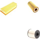 Bosch Filtre Bakım Seti Mercedes E320 CDI W210 2000-2002 Dizel 197 Beygir Hava + Yağ f. + Yakıt Filtre Mahle
