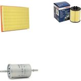 Bosch Filtre Bakım Seti Opel Corsa C 1.0 Benzin 2000-2009 Hava + Yağ f. + Yakıt Filtre Bosch