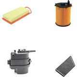 Bosch Filtre Bakım Seti Peugeot 206+ 1.4 Hdı Dizel 2009-2010 DV4TD/TED/TED4 Hava + Yağ F + Yakıt F. + Polen Sion