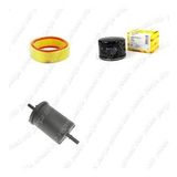 Bosch Filtre Bakım Seti Renault Clio II 1.4 Benzinli 1998-2004 Yuvarlak Filtre Hava + Yağ f. + Yakıt Filtre Bosch