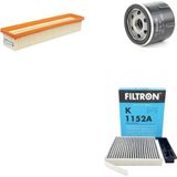 Bosch Filtre Bakım Seti Renault Clio Iıı 1.2 Benzinli 2005-2011 Hava + Yağ F. + Polen Filtre Filtron