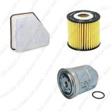 Bosch Filtre Bakım Seti Toyota Auris 1.4 D 4D Dizel 2009-2012 Hava + Yağ f. + Yakıt Filtre Bosch