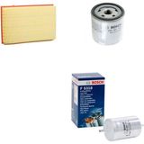 Bosch Filtre Bakım Seti Volkswagen Bora 1.6 Benzin 105 Beygir AZD BCB Motor Hava + Yağ f. + Yakıt Filtre Bosch