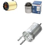 Bosch Filtre Bakım Seti Volkswagen Jetta 1.4 TSI 2009-2010 122 Beygir CAXA Motor Hava + Yağ f. + Yakıt Filtre Bosch