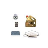 Bosch Filtre Seti Toyota Corolla 2007-2009 D4D Dizel 4'lü Set + Castrol 5W30 Edge 4 Lt