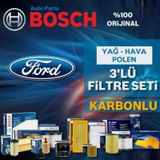 Bosch Ford Fiesta 1.25 2008 2016 Filtre Bakım Seti