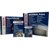 Bosch Ford Focus 1.6 Tdcı Filtre Bakım Seti E5 2011-2015 4F Hava-Yağ-Yakıt-Normal Polen