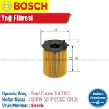 Bosch Ford Fusion 1.4 TDCI 2003 2013 Filtre Bakım Seti