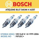 Bosch FR7LDC+1999-2006 Vw Golf 4 1.8 Bosch Çift Tırnak Buji Takımı