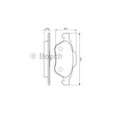 Bosch Fren Balatası Ön 156mm Laguna Megane Iı 02
