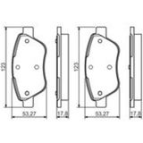 Bosch Fren Balatası On (Fıat) Albea 1.2 I 16V (01.2002-) Sıena (04/96-) 1.2 I 16V (01.2002-) 1.6 I 16V (01.2002-) 1.7 Td (01.2002-)