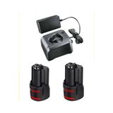 Bosch Gba 12v 2.0ah Professional Akü (Çift) ve Gal 12 V-20 Şarj Aleti