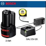 Bosch Gba 12V 2.0AH Professional Akü (Tek) , Bosch Gal 12 V-20 Şarj Aleti ve Metre