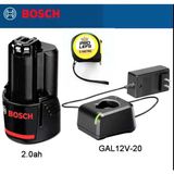 Bosch Gba 12V 2.0AH Profesyonel Akü, Gal 12V-20 Şarj Aleti ve Ölçer Set - Seçenek 1