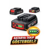 Bosch Gba 18V 2.0AH Li-Ion Batarya Batarya Takip Göstergeli Güçlü & Uzun Ömürlü