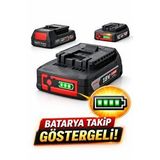 Bosch Gba 18v 2.0ah Li-ion Batarya Batarya Takip Göstergeli Güçlü ve Uzun Ömürlü