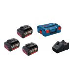 Bosch GBA 18V 3x5.0 AH+ GAL 18V-40, L-Boxx