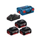 Bosch Gba 18v 5,0ah 3x + Gal 18-40 Cv L-boxx - 0615990l3t