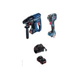 Bosch Gbh 180-LI Akülü Kırıcı Delici + Gdr 18 V-200 Akülü Darbeli Tork Sıkma+2 x 5 Ah Akü+1x Dolum Cihaz