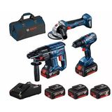 Bosch Gbh 180-Li + Gsr 180-Li + Gws 180-Li + Raf Bag Takım Çantalı 3X4 Ah Akülü El Aletleri Set