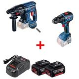 Bosch Gbh 180-Li + Gsr 18V-50 18 V 2X5 Ah Akülü El Aletleri Seti