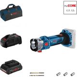 Bosch Gcu 18V-30 1x4 Ah Procore Akülü Freze / Kuru Levha Kesme Makinesi Bez Çantalı