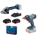 Bosch GDX 180-Li Somun Sıkma + Bosch GWS 180-Li Taşlama Makinesi