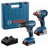 Bosch Gdx 18V-285 + Gsb 185-Lı Akülü Somun Sıkma Ve Vidalama Kombi Set (2X5.0ah)