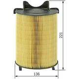 Bosch Golf Caddy III Passat Jetta III Touran Toledo III Octavia Leon 1.2 TSI 1.4 TSI 1.6 2.0 FSI Hava Filtresi