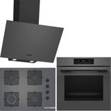 Bosch Gri 3 Lü Ankastre Set 405 ( HJG852YN0T - POP7C9P30O - DWK64PJ70T ) 67CM Ocak - 3D Fry Hava ile Kızartma -