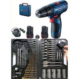 Bosch Gsb 120'lı 12V Darbeli Matkap Vidalama ve 103 Parça Aksesuar Seti Anahtarsız Mandren