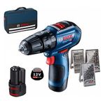 Bosch GSB 12V-30 Akülü Darbeli Vidalama ve 39 Parça Set