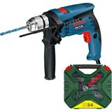 Bosch Gsb 13 Re 600 W Darbeli Matkap + 54 Parça Matkap Ucu Seti Vidalama Ucu Cırcır Tornavida