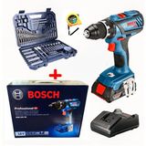 Bosch Gsb 18 V 28 Tek Batarya Darbeli Vidalama (Karton Kutulu) ve Bosch 103 Parça Aksesuar Seti