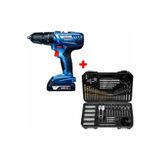 Bosch GSB 180-LI 18V 2Ah Darbeli Delme Vidalama Makinesi, 103 Parça Aksesuar Seti