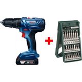Bosch Gsb 180-LI 18W 2AH Darbeli Matkap + 25 Parça Vidalama Ucu Seti